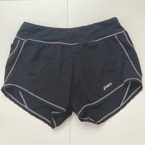 ASICS black running shorts size extra small
